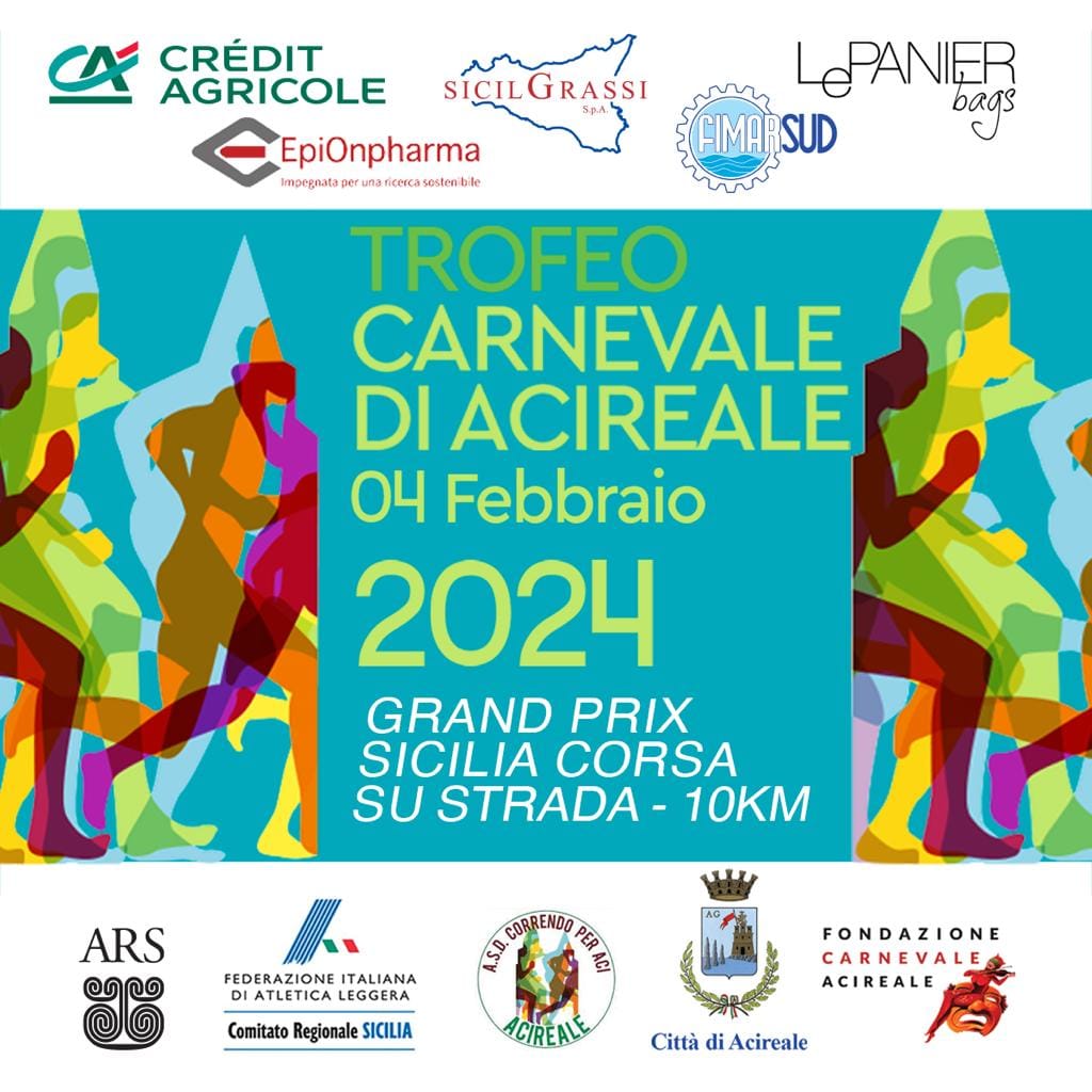 Trofeo Carnevale di Acireale 4 Febbraio 2024 - Grand Prix Sicilia Corsa su Strada 10km